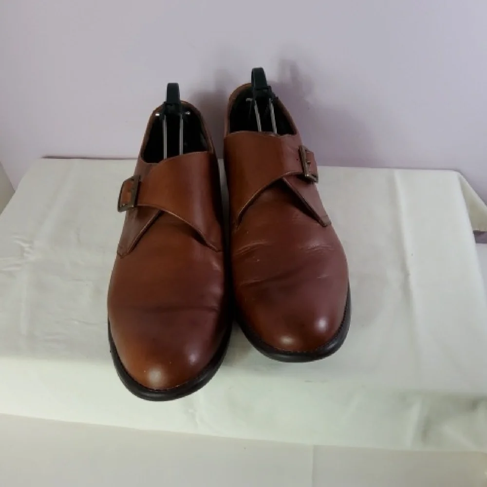 Alfani Brown Leather Dress Shoes Size 12